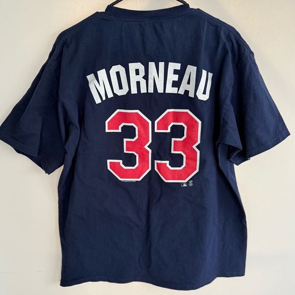 Genuine Merchandise MN Twins Retired Justin Morneau #33 Short Sleeve T-Shirt - Picture 3 of 4